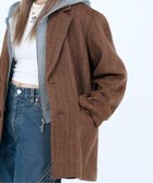 【ジョイントワークス/JOINT WORKS】のウールMIXヘリンボーンテーラージャケット 人気、トレンドファッション・服の通販 founy(ファニー) ファッション Fashion レディースファッション WOMEN アウター Coat Outerwear ジャケット Jackets 2024年 2024 2024-2025秋冬・A/W Aw/Autumn/Winter/Fw/Fall/2024-2025 インナー Inner ショート Short ジャケット Jacket ストライプ Stripe デニム Denim トレンド Trend パーカー Hoodie ワイド Wide 冬 Winter thumbnail ブラウン|ID: prp329100004115990 ipo3291000000028902597