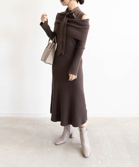 【ランダ/RANDA】のオフショルドッキングニットワンピース 人気、トレンドファッション・服の通販 founy(ファニー) ファッション Fashion レディースファッション WOMEN ワンピース Dress ニットワンピース Knit Dresses おすすめ Recommend オフショル Off Shoulder ドッキング Docking フィット Fit フェミニン Feminine リボン Ribbon |ID:prp329100004116021