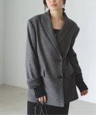 【ノーブル / スピック&スパン/NOBLE / Spick & Span】のトップツイード2WAYダブルジャケット 人気、トレンドファッション・服の通販 founy(ファニー) ファッション Fashion レディースファッション WOMEN アウター Coat Outerwear ジャケット Jackets シェイプ Shape シンプル Simple ジャケット Jacket ダブル Double ツイード Tweed フォーマル Formal ビジネス 仕事 通勤 Business thumbnail グレー|ID: prp329100004116094 ipo3291000000028841775