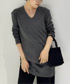 【プラージュ/Plage】のSQUARE SHOULDER VN Tシャツ 人気、トレンドファッション・服の通販 founy(ファニー) ファッション Fashion レディースファッション WOMEN トップス・カットソー Tops/Tshirt シャツ/ブラウス Shirts/Blouses ロング / Tシャツ T-Shirts ショルダー Shoulder スクエア Square トレンド Trend バランス Balance thumbnail グレー|ID: prp329100004116441 ipo3291000000028951795