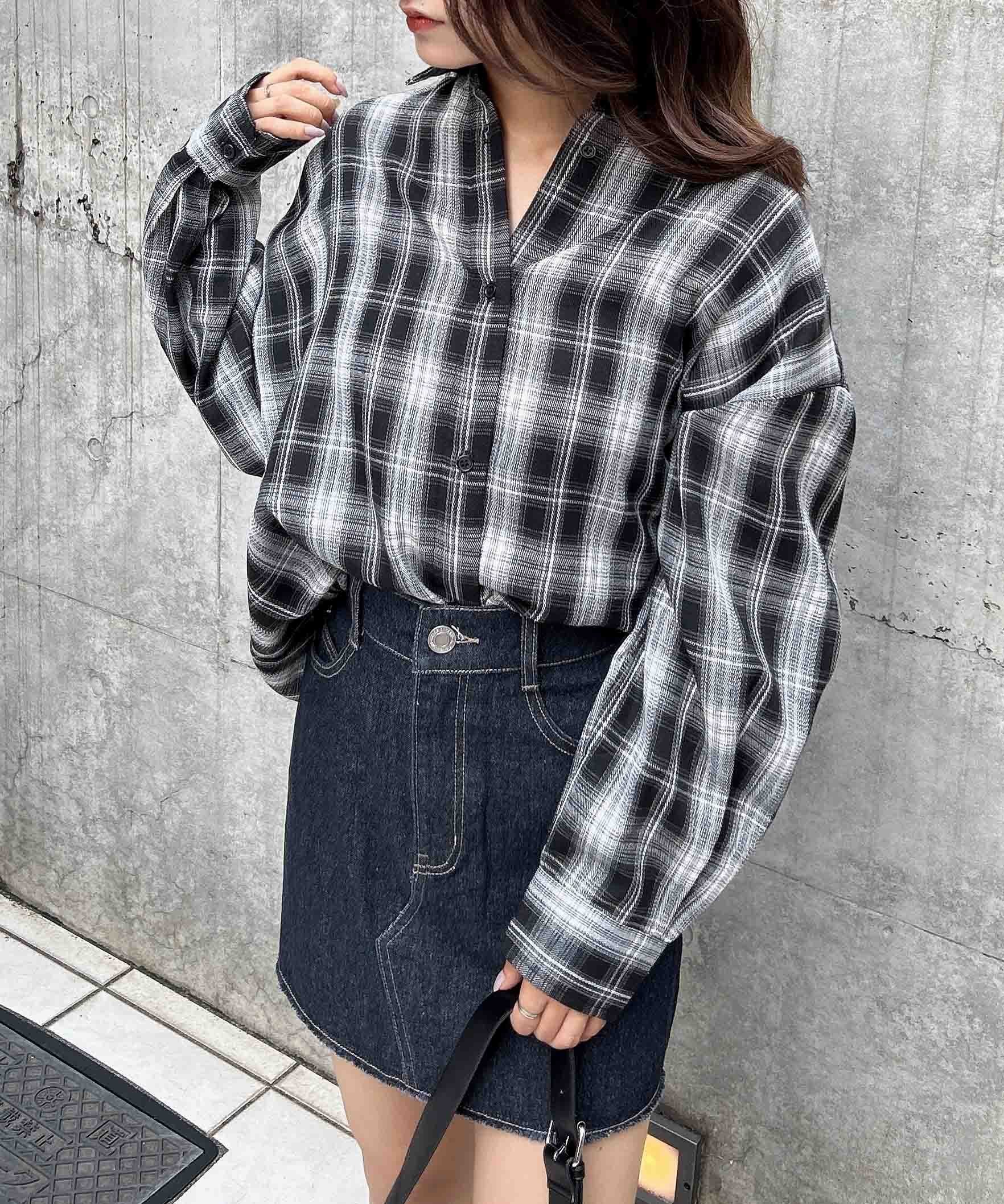 【イング/INGNI】の2WayカシュクールチェックSH 人気、トレンドファッション・服の通販 founy(ファニー) 　ファッション　Fashion　レディースファッション　WOMEN　おすすめ　Recommend　カシュクール　Cachecoeur　チェック　Check　ビッグ　Big　ロング　Long　 other-1|ID: prp329100004116586 ipo3291000000028052950