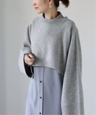 【ヴェルメイユ パー イエナ/VERMEIL par iena】のPure merino wool ショートプルオーバー 人気、トレンドファッション・服の通販 founy(ファニー) ファッション Fashion レディースファッション WOMEN トップス・カットソー Tops/Tshirt プルオーバー Pullover 2024年 2024 2024-2025秋冬・A/W Aw/Autumn/Winter/Fw/Fall/2024-2025 おすすめ Recommend カットソー Cut And Sew ショート Short ストール Stall スリーブ Sleeve バランス Balance パターン Pattern ボレロ Bolero マフラー Scarf ワイド Wide 今季 This Season thumbnail グレー|ID: prp329100004116636 ipo3291000000028569410