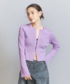 【ビューティ&ユース ユナイテッドアローズ/BEAUTY&YOUTH / UNITED ARROWS】のクロップド ホック カーディガン -ウォッシャブル- LILAC|ID:prp329100004116647