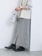 【サマンサモスモス/Samansa Mos2】の◎フロントジップスカート 人気、トレンドファッション・服の通販 founy(ファニー) ファッション Fashion レディースファッション WOMEN スカート Skirt カットソー Cut And Sew シンプル Simple フロント Front thumbnail グレー|ID: prp329100004117567 ipo3291000000028858120