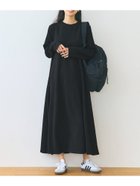 【コカ/COCA】のエンボス加工Aラインフレアワンピース Black|ID:prp329100004117755