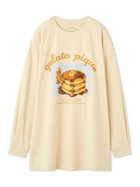 【ジェラート ピケ/gelato pique】のHIGH CALORIEワンポイントロンT 人気、トレンドファッション・服の通販 founy(ファニー) ファッション Fashion レディースファッション WOMEN トップス・カットソー Tops/Tshirt ロング / Tシャツ T-Shirts イエロー Yellow チェリー Cherry バランス Balance ビッグ Big プリント Print レギンス Leggings ワンポイント One Point 秋 Autumn/Fall thumbnail YEL[032]|ID: prp329100004118186 ipo3291000000028415170