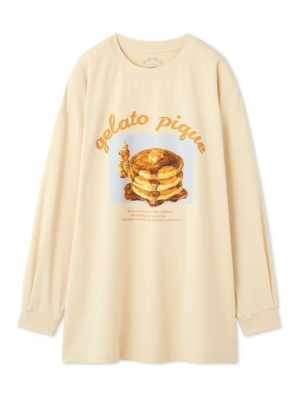 【ジェラート ピケ/gelato pique】のHIGH CALORIEワンポイントロンT インテリア・キッズ・メンズ・レディースファッション・服の通販 founy(ファニー) 　ファッション　Fashion　レディースファッション　WOMEN　トップス・カットソー　Tops/Tshirt　ロング / Tシャツ　T-Shirts　イエロー　Yellow　チェリー　Cherry　バランス　Balance　ビッグ　Big　プリント　Print　レギンス　Leggings　ワンポイント　One Point　秋　Autumn/Fall　YEL[032]|ID: prp329100004118186 ipo3291000000028415170