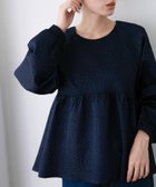 【サニーレーベル/Sonny Label / URBAN RESEARCH】の『WEB限定』ふくれジャガードペプラムブラウス 人気、トレンドファッション・服の通販 founy(ファニー) ファッション Fashion レディースファッション WOMEN トップス・カットソー Tops/Tshirt シャツ/ブラウス Shirts/Blouses 2024年 2024 2024-2025秋冬・A/W Aw/Autumn/Winter/Fw/Fall/2024-2025 A/W・秋冬 Aw・Autumn/Winter・Fw・Fall-Winter 冬 Winter おすすめ Recommend シンプル Simple スリーブ Sleeve デニム Denim ペプラム Peplum 秋 Autumn/Fall thumbnail ネイビー|ID: prp329100004118431 ipo3291000000028531874