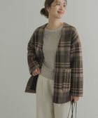 【アーバンリサーチ ドアーズ/URBAN RESEARCH DOORS】のスライバーガウンコート 人気、トレンドファッション・服の通販 founy(ファニー) ファッション Fashion レディースファッション WOMEN アウター Coat Outerwear コート Coats 2024年 2024 2024-2025秋冬・A/W Aw/Autumn/Winter/Fw/Fall/2024-2025 A/W・秋冬 Aw・Autumn/Winter・Fw・Fall-Winter 冬 Winter カーディガン Cardigan ガウン Gown チェック Check ボンディング Bonding 無地 Plain Color thumbnail BROWNCHECK|ID: prp329100004119324 ipo3291000000028737040