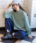 【ニコアンド/niko and】のマーセW襟ボリュームシャツ 人気、トレンドファッション・服の通販 founy(ファニー) ファッション Fashion レディースファッション WOMEN トップス・カットソー Tops/Tshirt シャツ/ブラウス Shirts/Blouses おすすめ Recommend シンプル Simple ストライプ Stripe ダブル Double フレア Flare ベーシック Basic ボトム Bottom thumbnail グリーンストライプ70|ID: prp329100004119364 ipo3291000000028324426