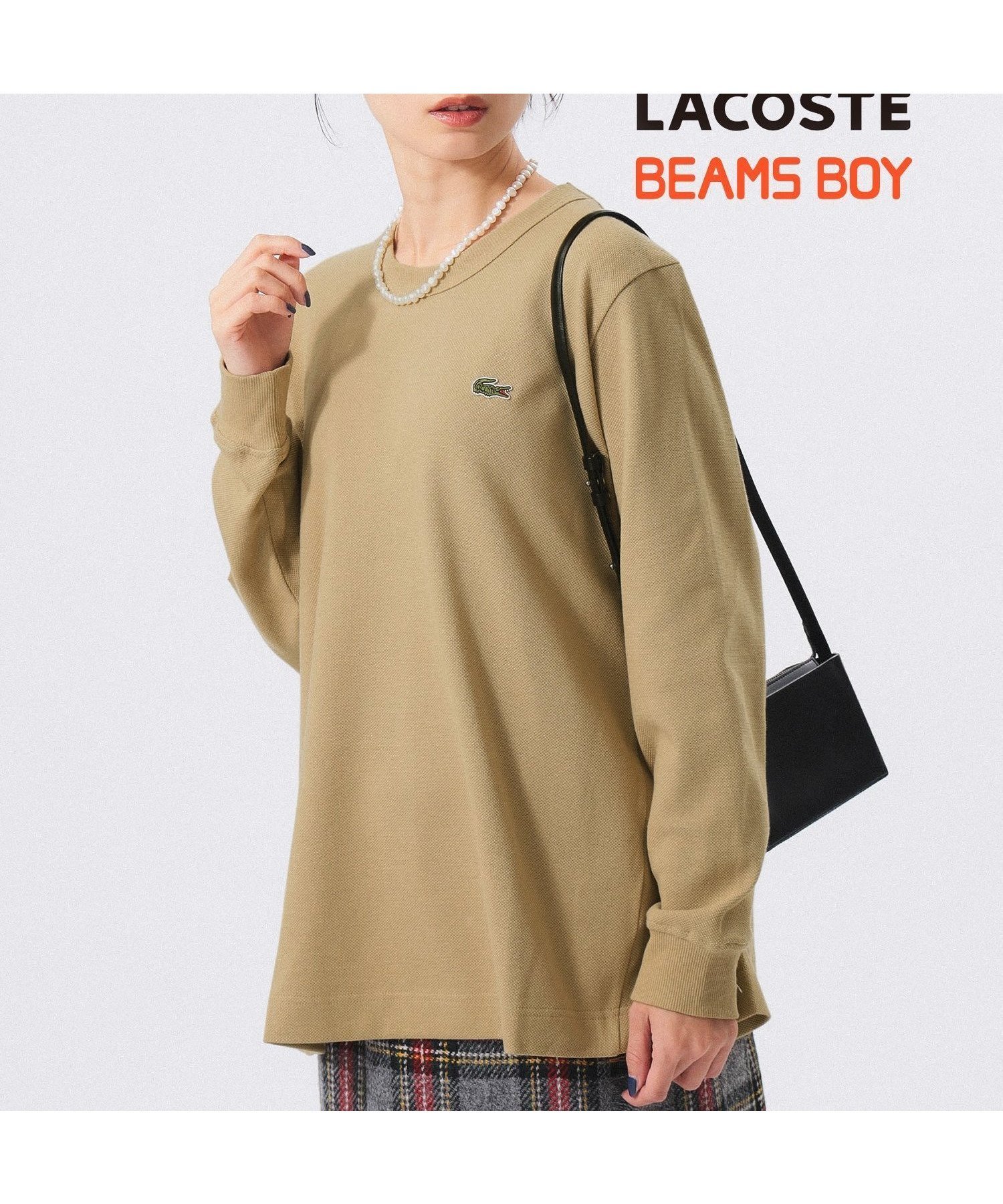 【ビームス ウイメン/BEAMS】のLACOSTE BOY / 別注 Aライン ロングスリーブ Tシャツ 24AW インテリア・キッズ・メンズ・レディースファッション・服の通販 founy(ファニー) 　ファッション　Fashion　レディースファッション　WOMEN　トップス・カットソー　Tops/Tshirt　シャツ/ブラウス　Shirts/Blouses　ロング / Tシャツ　T-Shirts　シンプル　Simple　スラックス　Slacks　スリーブ　Sleeve　デニム　Denim　定番　Standard　人気　Popularity　長袖　Long Sleeve　別注　Special Order　ロング　Long　A/W・秋冬　Aw・Autumn/Winter・Fw・Fall-Winter　2024年　2024　エレガント 上品　Elegant　2024-2025秋冬・A/W　Aw/Autumn/Winter/Fw/Fall/2024-2025　BEIGE|ID: prp329100004119491 ipo3291000000029564551