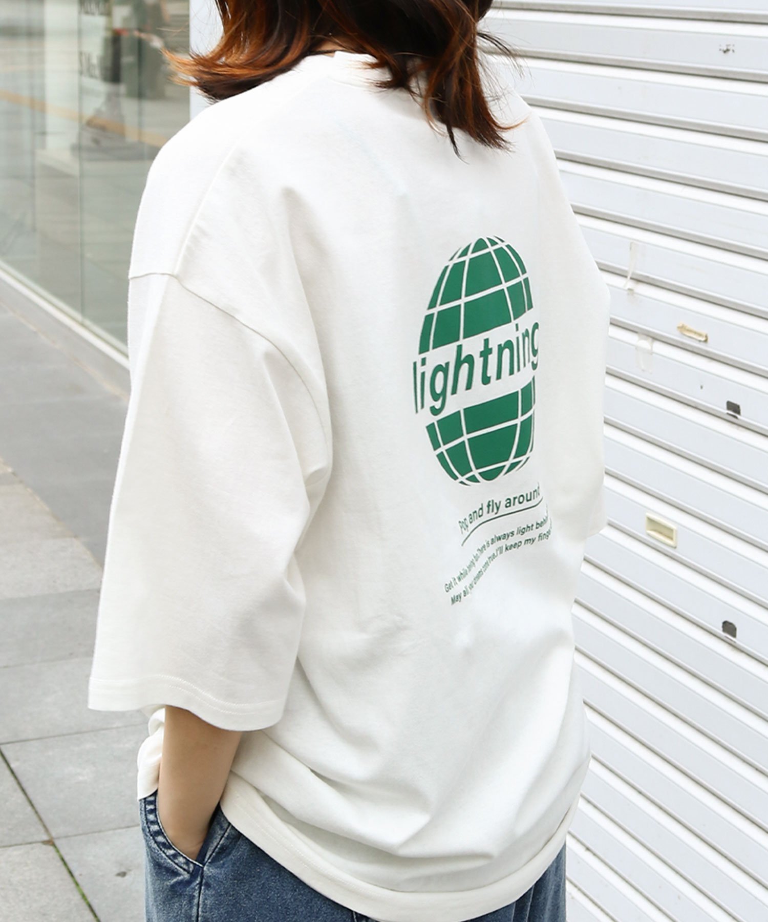 【ジップファイブ/ZIP FIVE】のプリントTシャツ インテリア・キッズ・メンズ・レディースファッション・服の通販 founy(ファニー) 　ファッション　Fashion　レディースファッション　WOMEN　トップス・カットソー　Tops/Tshirt　シャツ/ブラウス　Shirts/Blouses　ロング / Tシャツ　T-Shirts　インナー　Inner　シンプル　Simple　ジャケット　Jacket　プリント　Print　ロング　Long　吸水　Water Absorption　C-WHITE×GRN|ID: prp329100004119498 ipo3291000000028923598