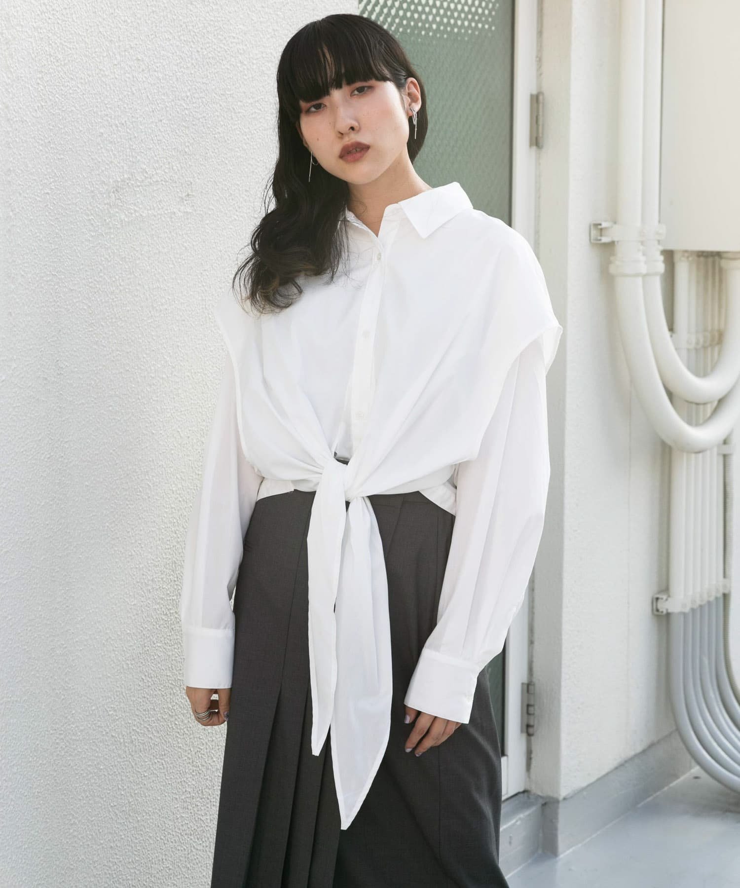 【ケービーエフ/KBF / URBAN RESEARCH】のレイヤードBIGシャツ 人気、トレンドファッション・服の通販 founy(ファニー) 　ファッション　Fashion　レディースファッション　WOMEN　トップス・カットソー　Tops/Tshirt　シャツ/ブラウス　Shirts/Blouses　2024年　2024　2024-2025秋冬・A/W　Aw/Autumn/Winter/Fw/Fall/2024-2025　A/W・秋冬　Aw・Autumn/Winter・Fw・Fall-Winter　冬　Winter　おすすめ　Recommend　ドッキング　Docking　バランス　Balance　フロント　Front　ブルゾン　Blouson　ヘムライン　Hemline　 other-1|ID: prp329100004119572 ipo3291000000028808143