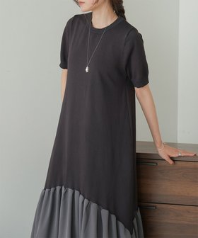 【ブージュルード/Bou Jeloud】のドッキングニットワンピース 人気、トレンドファッション・服の通販 founy(ファニー) ファッション Fashion レディースファッション WOMEN ワンピース Dress ニットワンピース Knit Dresses インナー Inner カットソー Cut And Sew ショート Short シンプル Simple スニーカー Sneakers ドッキング Docking ネックレス Necklace ベーシック Basic ペチコート Petticoat ラウンド Round 切替 Switching |ID:prp329100004119757