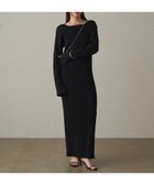 【パルグループ/PAL GROUP】の【Loungedress】シンプルリブニットワンピース 人気、トレンドファッション・服の通販 founy(ファニー) ファッション Fashion レディースファッション WOMEN ワンピース Dress ドレス Party Dresses ニットワンピース Knit Dresses thumbnail ブラック|ID: prp329100004119780 ipo3291000000028564118