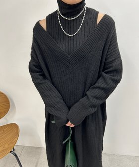 【パルグループ/PAL GROUP】の【SHENERY】レイヤードニットワンピース 人気、トレンドファッション・服の通販 founy(ファニー) ファッション Fashion レディースファッション WOMEN ワンピース Dress ニットワンピース Knit Dresses 再入荷 Restock/Back In Stock/Re Arrival |ID:prp329100004119787