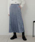 【グローバルワーク/GLOBAL WORK】のクラッシュベロアスカート 人気、トレンドファッション・服の通販 founy(ファニー) ファッション Fashion レディースファッション WOMEN スカート Skirt カットソー Cut And Sew クラッシュ Crash ダウン Down ベロア Velor ロング Long thumbnail ブルー|ID: prp329100004120080 ipo3291000000028100432