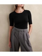 【バナナリパブリック ファクトリーストア/BANANA REPUBLIC FACTORY STORE】のBANANA REPUBLIC FACTORY STORE リブTシャツ 人気、トレンドファッション・服の通販 founy(ファニー) ファッション Fashion レディースファッション WOMEN トップス・カットソー Tops/Tshirt シャツ/ブラウス Shirts/Blouses ロング / Tシャツ T-Shirts インナー Inner ジャケット Jacket デコルテ Decolletage ベーシック Basic thumbnail BLACK|ID: prp329100004120309 ipo3291000000028632031