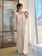 【スナイデル ホーム/SNIDEL HOME】のチェックワンピース 人気、トレンドファッション・服の通販 founy(ファニー) ファッション Fashion レディースファッション WOMEN ワンピース Dress おすすめ Recommend なめらか Smooth カーディガン Cardigan チェック Check デコルテ Decolletage ラップ Wrap 無地 Plain Color 秋 Autumn/Fall thumbnail PNK[066]|ID: prp329100004120352 ipo3291000000028103608