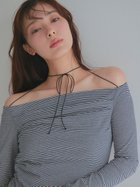 【フレイ アイディー/FRAY I.D】の2wayドレープカットプルオーバー 人気、トレンドファッション・服の通販 founy(ファニー) ファッション Fashion レディースファッション WOMEN トップス・カットソー Tops/Tshirt プルオーバー Pullover エレガント 上品 Elegant スクエア Square ドレープ Drape フロント Front ボトム Bottom リボン Ribbon thumbnail BORDER[933]|ID: prp329100004120383 ipo3291000000028347917