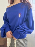 【リリーブラウン/Lily Brown】の【WEB限定カラー】Lily Bearリボンスウェット 人気、トレンドファッション・服の通販 founy(ファニー) ファッション Fashion レディースファッション WOMEN トップス・カットソー Tops/Tshirt パーカ Sweats スウェット Sweat おすすめ Recommend オフショルダー Off Shoulder シルバー Silver スウェット Sweat デコルテ Decolletage バランス Balance ブラウジング Browsing リボン Ribbon 今季 This Season thumbnail BLU[086]|ID: prp329100004120387 ipo3291000000028328523