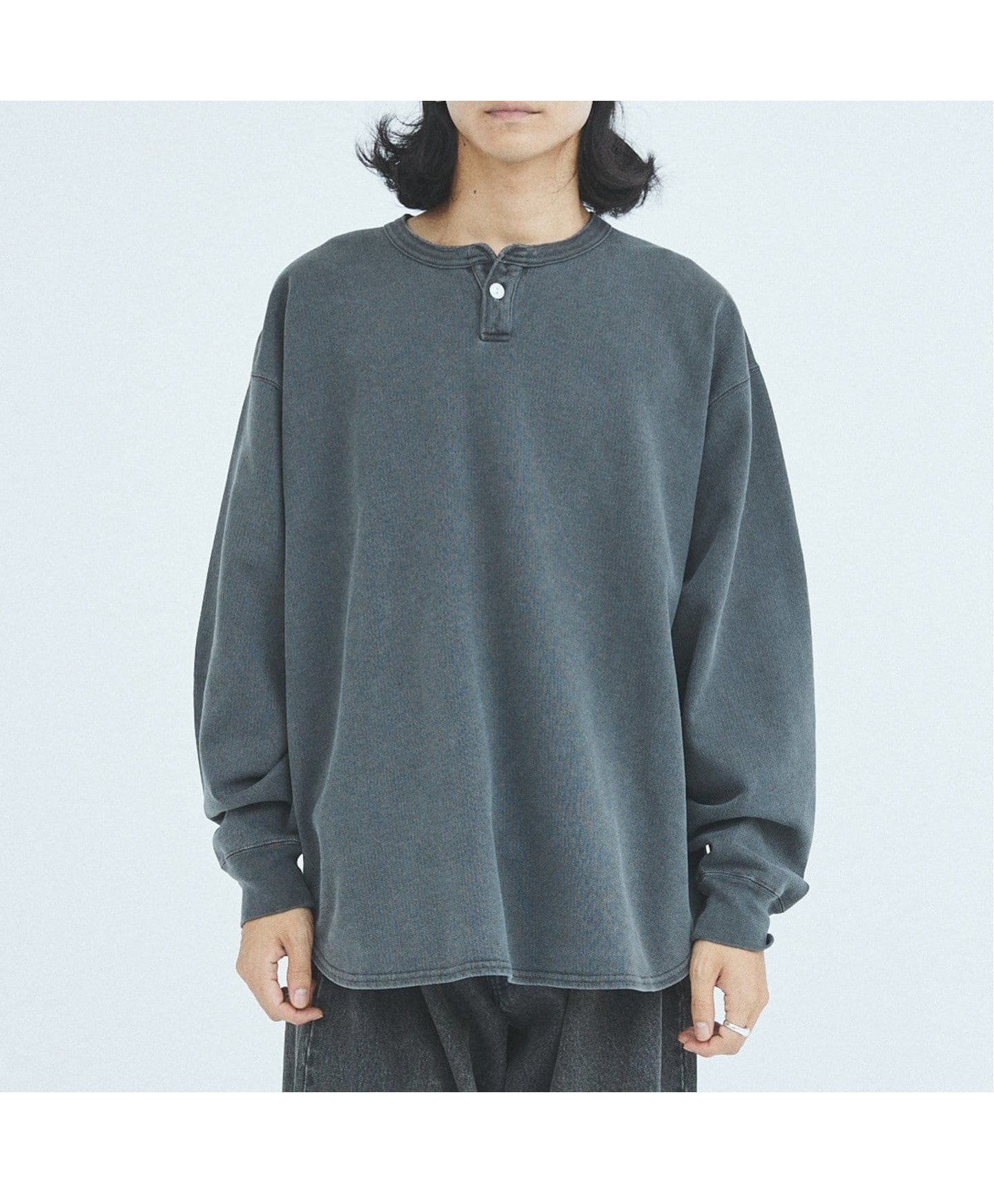 【ジャーナルスタンダード/JOURNAL STANDARD / MEN】のOE JQ オーバーサイズ ピグメント ヘンリーネック 人気、トレンドファッション・服の通販 founy(ファニー) 　ファッション　Fashion　メンズファッション　MEN　ブルゾン　Blouson　ラウンド　Round　 other-1|ID: prp329100004121075 ipo3291000000028565327