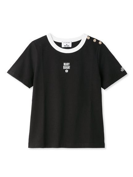 【リリーブラウン/Lily Brown】の【WEB・一部店舗限定カラー】【LILY BROWN*MARY QUANT】クラシックコンパクトTシャツ インテリア・キッズ・メンズ・レディースファッション・服の通販 founy(ファニー) 　ファッション　Fashion　レディースファッション　WOMEN　トップス・カットソー　Tops/Tshirt　シャツ/ブラウス　Shirts/Blouses　ロング / Tシャツ　T-Shirts　クラシック　Classic　コンパクト　Compact　BLK[009]|ID: prp329100004121187 ipo3291000000028120898