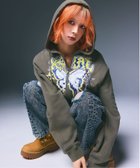 【エックスガール/X-girl】のBUTTERFLY ZIP UP HOODIE X-girl 人気、トレンドファッション・服の通販 founy(ファニー) ファッション Fashion レディースファッション WOMEN A/W・秋冬 Aw・Autumn/Winter・Fw・Fall-Winter グラフィック Graphic サテン Satin スウェット Sweat バタフライ Butterfly ビッグ Big モチーフ Motif thumbnail OLIVE|ID: prp329100004121256 ipo3291000000028696903