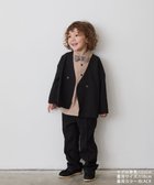 【リジェール/riziere / KIDS】のノーカラージャケットセットアップ(裏地ストライプ) BLACK|ID: prp329100004121397 ipo3291000000035094825