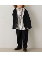 【リジェール/riziere / KIDS】のノーカラージャケットセットアップ(裏地ストライプ) BLACK|ID: prp329100004121397 ipo3291000000036206216