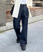 【シーピーシーエム/CPCM】のUSAコットンランチパンツ 人気、トレンドファッション・服の通販 founy(ファニー) ファッション Fashion レディースファッション WOMEN パンツ Pants サイドジップ Side Zip ジーンズ Jeans ストレート Straight デニム Denim ポケット Pocket ワーク Work thumbnail ネイビー|ID: prp329100004121542 ipo3291000000028742900