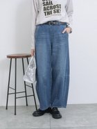 【サマンサモスモス/Samansa Mos2】の【ECO DENIM】カーブパンツ 人気、トレンドファッション・服の通販 founy(ファニー) ファッション Fashion レディースファッション WOMEN パンツ Pants デニム Denim ヴィンテージ Vintage 定番 Standard thumbnail ブルー|ID: prp329100004121561 ipo3291000000028324218