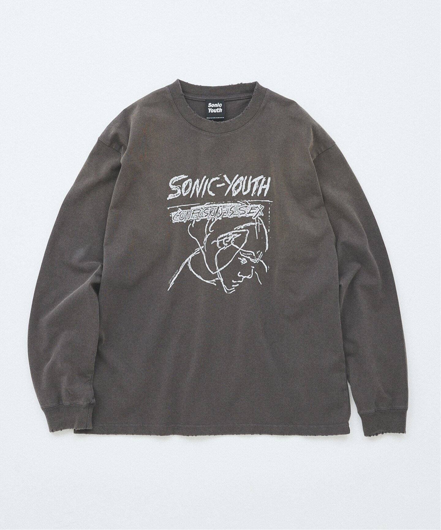 【ジャーナルスタンダード/JOURNAL STANDARD / MEN】のSONIC YOUTH L/S TEE インテリア・キッズ・メンズ・レディースファッション・服の通販 founy(ファニー) 　ファッション　Fashion　メンズファッション　MEN　インナー　Inner　スリーブ　Sleeve　プリント　Print　ユーズド　Used　ロング　Long　ヴィンテージ　Vintage　ブラック B|ID: prp329100004121612 ipo3291000000028530467