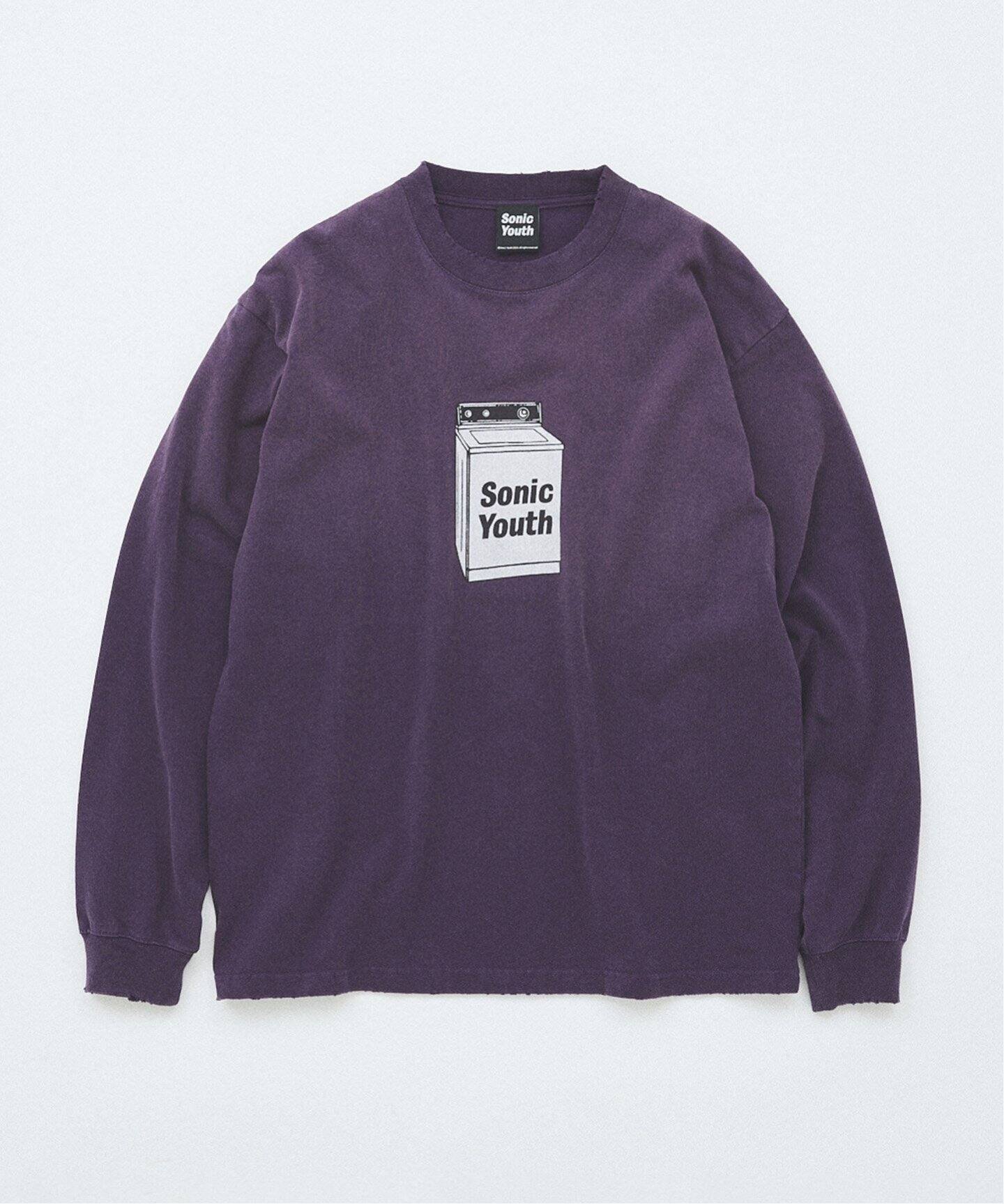 【ジャーナルスタンダード/JOURNAL STANDARD / MEN】のSONIC YOUTH L/S TEE インテリア・キッズ・メンズ・レディースファッション・服の通販 founy(ファニー) 　ファッション　Fashion　メンズファッション　MEN　インナー　Inner　スリーブ　Sleeve　プリント　Print　ユーズド　Used　ロング　Long　ヴィンテージ　Vintage　パープル|ID: prp329100004121612 ipo3291000000028530473