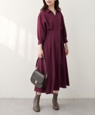 【ナチュラルクチュール/natural couture】のスキッパー衿7分袖ワンピース 人気、トレンドファッション・服の通販 founy(ファニー) ファッション Fashion レディースファッション WOMEN ワンピース Dress カーディガン Cardigan ショート Short ジャケット Jacket スキッパー Skipper ストラップサンダル Strap Sandals トレンド Trend 人気 Popularity ミュール Mule ロング Long 2024年 2024 エレガント 上品 Elegant 2024-2025秋冬・A/W Aw/Autumn/Winter/Fw/Fall/2024-2025 thumbnail ボルドー|ID: prp329100004121741 ipo3291000000028826144