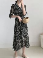 【ドゥーベル/Doux Belle】の【Doux Belle】マキシワンピース 人気、トレンドファッション・服の通販 founy(ファニー) ファッション Fashion レディースファッション WOMEN ワンピース Dress マキシワンピース Maxi Dress イエロー Yellow シフォン Chiffon スリーブ Sleeve フリル Frills ポケット Pocket マキシ Maxi 夏 Summer thumbnail ブラック|ID: prp329100004121752 ipo3291000000028126780