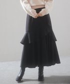 【セゾンドパピヨン/SAISON DE PAPILLON】のアシンメトリティアードロングスカート 人気、トレンドファッション・服の通販 founy(ファニー) ファッション Fashion レディースファッション WOMEN スカート Skirt ロングスカート Long Skirt おすすめ Recommend アシンメトリー Asymmetry カットソー Cut And Sew シンプル Simple ティアード Tiered フィット Fit フレア Flare ロング Long thumbnail ブラック|ID: prp329100004122590 ipo3291000000028701420