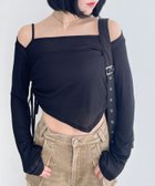 【ヘザー/Heather】のアシメヘムデザインカット 人気、トレンドファッション・服の通販 founy(ファニー) ファッション Fashion レディースファッション WOMEN おすすめ Recommend アシメトリー Asymmetry カットソー Cut And Sew コンパクト Compact スラックス Slacks スリーブ Sleeve デニム Denim ボトム Bottom thumbnail ブラック|ID: prp329100004123052 ipo3291000000028758021