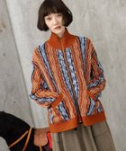 【ニコアンド/niko and】のアソート柄ZIPカーディガン 人気、トレンドファッション・服の通販 founy(ファニー) ファッション Fashion レディースファッション WOMEN トップス・カットソー Tops/Tshirt カーディガン Cardigans おすすめ Recommend アクリル Acrylic カーディガン Cardigan スタンド Stand ボトム Bottom thumbnail オレンジ40|ID: prp329100004124005 ipo3291000000028498605