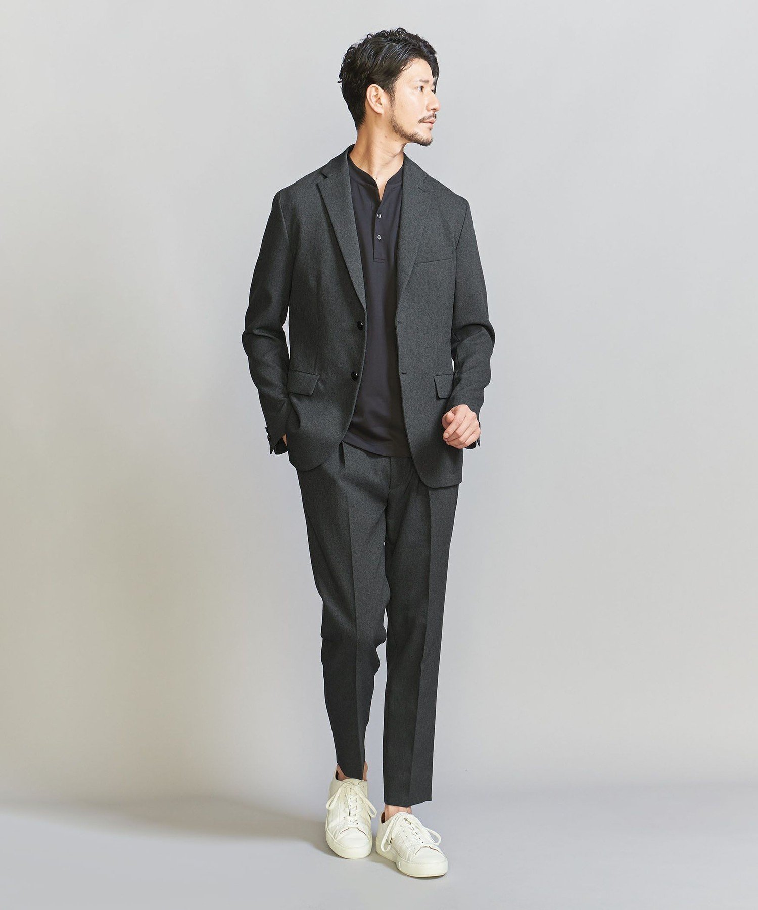 【ビューティ&ユース ユナイテッドアローズ/BEAUTY&YOUTH / UNITED ARROWS / MEN】の【WEB限定 WARDROBE SMART】LANATEC OX セットアップ/総裏ジャケット イージーパンツ インテリア・キッズ・メンズ・レディースファッション・服の通販 founy(ファニー) 　ファッション　Fashion　メンズファッション　MEN　ボトムス　Bottoms/Men　インナー　Inner　ウォッシャブル　Washable　オックス　Ox　秋　Autumn/Fall　コイン　Coin　シェイプ　Shape　ショルダー　Shoulder　ジャケット　Jacket　スマート　Smart　セットアップ　Set Up　ドローコード　Draw Cord　バランス　Balance　ファブリック　Fabric　フィット　Fit　フラップ　Flap　プリーツ　Pleats　ポケット　Pocket　冬　Winter　エレガント 上品　Elegant　入学式　Entrance Ceremony　卒業式　Graduation Ceremony　DK.GRAY|ID: prp329100004124090 ipo3291000000028501550