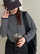 【ディスコート/Discoat】の《新色追加!》【WEB限定】細ボーダーTシャツ 人気、トレンドファッション・服の通販 founy(ファニー) ファッション Fashion レディースファッション WOMEN トップス・カットソー Tops/Tshirt シャツ/ブラウス Shirts/Blouses ロング / Tシャツ T-Shirts おすすめ Recommend シンプル Simple ストレッチ Stretch スラックス Slacks デニム Denim トレンド Trend フィット Fit ベーシック Basic ボーダー Border 定番 Standard thumbnail ネイビー|ID: prp329100004124464 ipo3291000000028611200