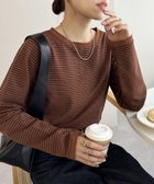 【ディスコート/Discoat】の《新色追加!》【WEB限定】細ボーダーTシャツ 人気、トレンドファッション・服の通販 founy(ファニー) ファッション Fashion レディースファッション WOMEN トップス・カットソー Tops/Tshirt シャツ/ブラウス Shirts/Blouses ロング / Tシャツ T-Shirts おすすめ Recommend シンプル Simple ストレッチ Stretch スラックス Slacks デニム Denim トレンド Trend フィット Fit ベーシック Basic ボーダー Border 定番 Standard thumbnail ブラウン|ID: prp329100004124464 ipo3291000000028611202