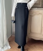 【ジュノア/JUNOAH】のMeiru ハイウエストIラインスカート 人気、トレンドファッション・服の通販 founy(ファニー) ファッション Fashion レディースファッション WOMEN スカート Skirt thumbnail ブラック|ID: prp329100004125347 ipo3291000000028284616