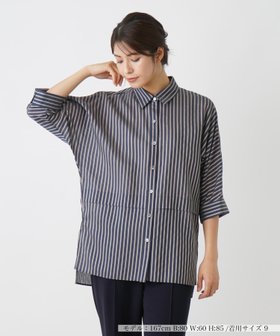 【レリアン/LEILIAN】のブラックストライプブラウス 人気、トレンドファッション・服の通販 founy(ファニー) ファッション Fashion レディースファッション WOMEN トップス・カットソー Tops/Tshirt シャツ/ブラウス Shirts/Blouses シアー Sheer ストライプ Stripe フロント Front エレガント 上品 Elegant |ID:prp329100004125521