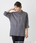 【レリアン/LEILIAN】のブラックストライプブラウス 人気、トレンドファッション・服の通販 founy(ファニー) ファッション Fashion レディースファッション WOMEN トップス・カットソー Tops/Tshirt シャツ/ブラウス Shirts/Blouses シアー Sheer ストライプ Stripe フロント Front エレガント 上品 Elegant thumbnail ネイビー|ID: prp329100004125521 ipo3291000000028173792