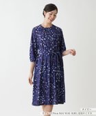 【レリアン/LEILIAN】のフレアワンピ-ス 人気、トレンドファッション・服の通販 founy(ファニー) ファッション Fashion レディースファッション WOMEN ワンピース Dress アンダー Under ウォッシャブル Washable スリーブ Sleeve デコルテ Decolletage ドレープ Drape フレア Flare プリント Print 秋 Autumn/Fall thumbnail ネイビー|ID: prp329100004125533 ipo3291000000028513965