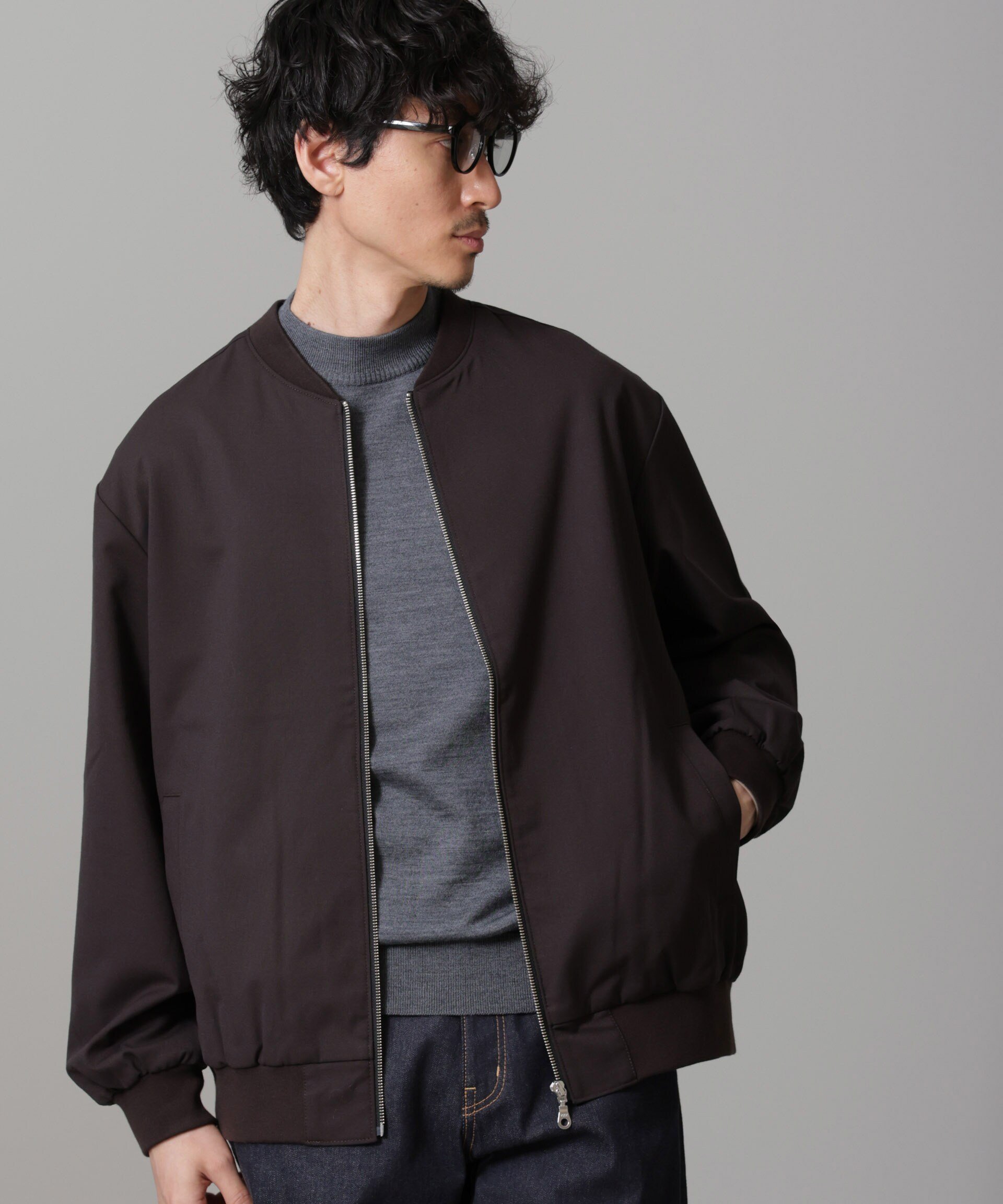 【ナノ ユニバース/nano universe / MEN】のTRインタックMA-1 インテリア・キッズ・メンズ・レディースファッション・服の通販 founy(ファニー) 　ファッション　Fashion　メンズファッション　MEN　2024年　2024　2024-2025秋冬・A/W　Aw/Autumn/Winter/Fw/Fall/2024-2025　おすすめ　Recommend　ウォッシャブル　Washable　カットソー　Cut And Sew　スウェット　Sweat　ストレッチ　Stretch　バルーン　Balloon　ワイド　Wide　エレガント 上品　Elegant　羽織　Haori　チャコール3|ID: prp329100004125666 ipo3291000000028675834