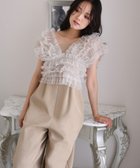 【プールヴー/PourVous】のチュールベストオールインワンドレス 人気、トレンドファッション・服の通販 founy(ファニー) ファッション Fashion レディースファッション WOMEN アウター Coat Outerwear トップス・カットソー Tops/Tshirt ベスト/ジレ Gilets/Vests ワンピース Dress ドレス Party Dresses オールインワン ワンピース All In One Dress おすすめ Recommend シンプル Simple ジャケット Jacket スタイリッシュ Stylish セレモニー Ceremony チュール Tulle デニム Denim ドレス Dress ノースリーブ No Sleeve ワイド Wide 二次会 Wedding Party 結婚式 Wedding Ceremony thumbnail ベージュ|ID: prp329100004125703 ipo3291000000028424734