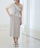 【プールヴー/PourVous】のメニーウェイラッフルケープドレス 人気、トレンドファッション・服の通販 founy(ファニー) ファッション Fashion レディースファッション WOMEN ワンピース Dress ドレス Party Dresses おすすめ Recommend エレガント 上品 Elegant オーガンジー Organdy シンプル Simple セレモニー Ceremony チュール Tulle トレンド Trend ドット Dot ドレス Dress モダン Modern 二次会 Wedding Party 結婚式 Wedding Ceremony thumbnail ホワイト×グレー|ID: prp329100004125705 ipo3291000000028424739