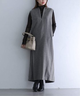 【ラ トータリテ/La TOTALITE】のキーネックワンピース 人気、トレンドファッション・服の通販 founy(ファニー) ファッション Fashion レディースファッション WOMEN ワンピース Dress 2024年 2024 2024-2025秋冬・A/W Aw/Autumn/Winter/Fw/Fall/2024-2025 インナー Inner キャミ Cami ノースリーブ No Sleeve ボックス Box |ID:prp329100004125747